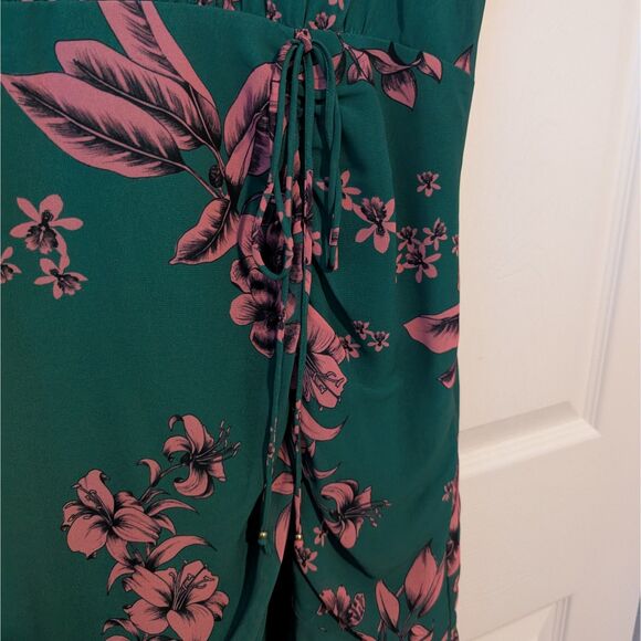 Sam Edelman Floral Ruffle Mini Dress | Women’s 10 | High Neck | Sleeveless - Picture 2 of 7